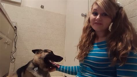 dog fucksgirl|Pretty young girl is in seventh heaven when dog fucks her.